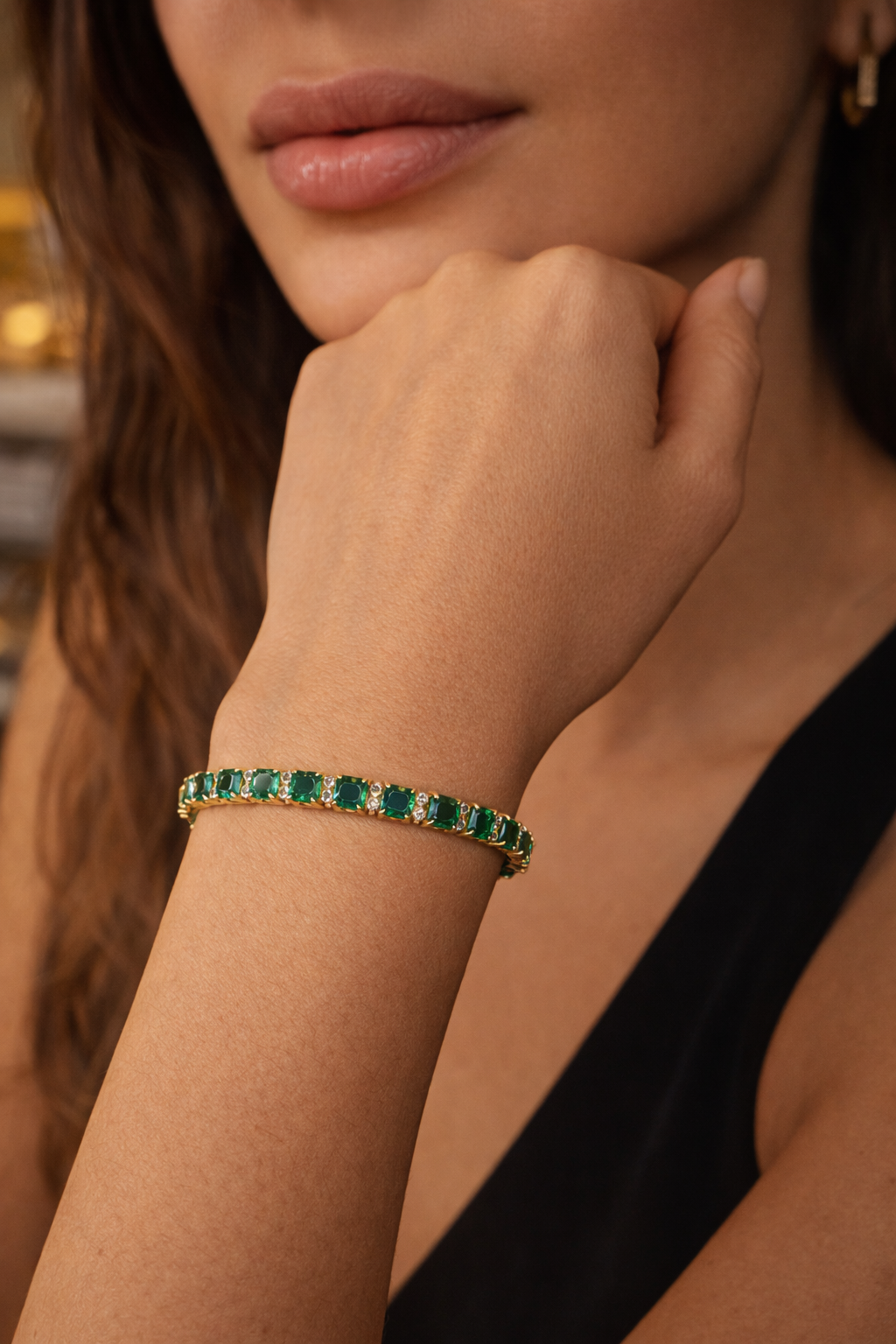 Emerald elegance bracelet